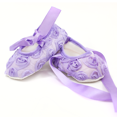 Carra Purple Roses бебешки обувки